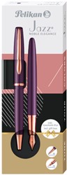 SCHRIJFSET PELIKAN JAZZ NOBLE ELEGANCE K36+P36 MEDIUM VIOLA