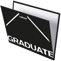 TEKENMAP CANSON GRADUATE ELASTIEKSLUITING 260X330MM ZWART