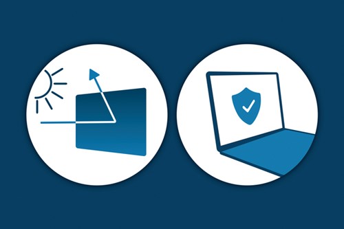 LAPTOP PRIVACYFILTER 2-WEG 17 INCH BREED 16:10-1