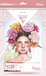 KLEURBOEK CLAIREFONTAINE ODELIA A4 VROUWEN