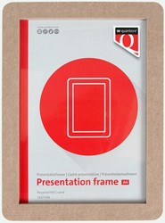 PRESENTATIEFRAME QUANTORE A4 GERECYCLED VILT ZAND