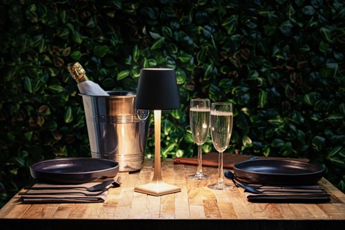 TAFELLAMP SECURIT ROMA LED OPLAADBAAR DIMBAAR ZWART-GOUD-5