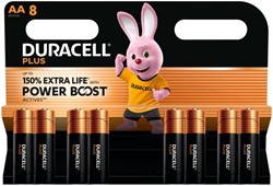 BATTERIJ DURACELL PLUS POWERBOOST 8X AA
