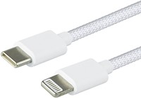 KABEL GREEN MOUSE USB-C TO LIGHTNING DATA WOVEN 2M