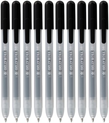 GELSCHRIJVER SAKURA GELLY ROLL CLASSIC 08 KLIKFUNCTIE ZWART 10 STUKS
