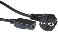KABEL ACT NETSNOER CEE 7/7 MALE - C13 ZWART 2.5 METER