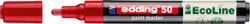 PAINTMARKER EDDING 50 ECOLINE OP WATERBASIS 2-3MM ROOD