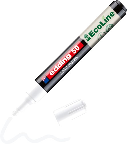 PAINTMARKER EDDING 50 ECOLINE OP WATERBASIS 2-3MM WIT-2
