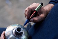 PAINTMARKER EDDING 50 ECOLINE OP WATERBASIS 2-3MM WIT-3
