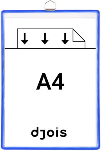 ZICHTPANELENFRAME HANGEND TARIFOLD A4 BLAUW 5 STUKS