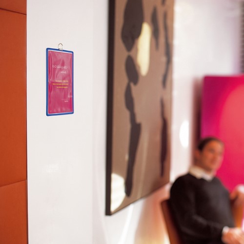 ZICHTPANELENFRAME HANGEND TARIFOLD A4 BLAUW 5 STUKS-2