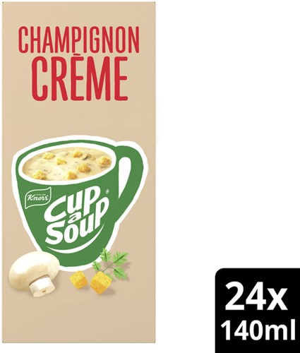 CUP-A-SOUP KNORR CHAMPIGNON CRÈME 24X140ML