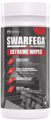 HANDREINIGINGSDOEK SCJ SWARFEGA EXTREME WIPES 70 VEL