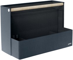 BUREAU ORGANIZER LEITZ DRAAGBAAR GESTOFFEERD DONKERGRIJS