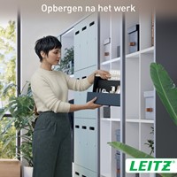 BUREAU ORGANIZER LEITZ DRAAGBAAR GESTOFFEERD DONKERGRIJS-3