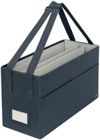OPBERGTAS LEITZ GESTOFFEERD MET DEKSEL GRIJS-2