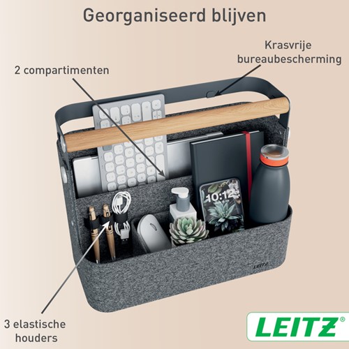 BUREAU ORGANIZER LEITZ DRAAGBAAR HANGEND DONKERGRIJS-2