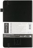 NOTITIEBOEK SAKURA LARGE 130X210MM LIJN HARD COVER ZWART-3