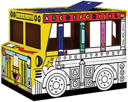 KARTONNEN SPEELBUS BANKERS BOX PLAY INKLEURBAAR