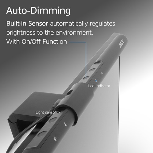 MONITORLAMP ACT LED DIMBAAR USB-4