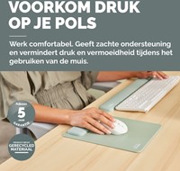MUISMAT MET POLSSTEUN FELLOWES BREYTA XL SALIEGROEN-1
