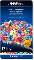 AQUARELPOTLOOD STAEDTLER MARS LUMOGRAPH SET À 12 KLEUREN