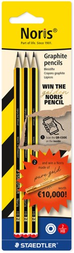 POTLOOD STAEDTLER NORIS 3XHB FIND THE GOLDEN NORIS