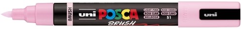 PAINTMARKER UNI POSCA PC-5BR BRUSHPUNT MEDIUM LICHTROZE