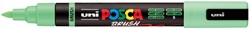 PAINTMARKER UNI POSCA PC-5BR BRUSHPUNT MEDIUM LICHTGROEN