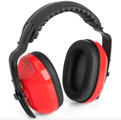 OORKAP ACTIVE GEAR 29 DB MET HOOFDBEUGEL ROOD
