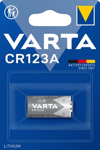 BATTERIJ VARTA CYLINDRICAL 1X CR123A LITHIUM