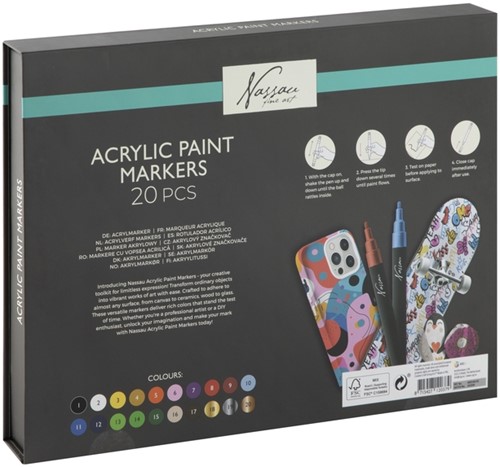ACRYLMARKER NASSAU SET À 20 KLEUREN-1