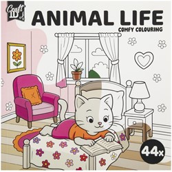 KLEURBOEK CRAFT ID CUTE & COMFY 20C20CM 4 STUKS ASSORTI