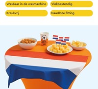 TAFELROK BRASQ VOOR STATAFEL 80CM ORANJE-5