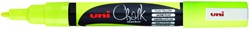KRIJTSTIFT UNI-BALL CHALK ROND 0.9-1.3MM  FLUOR GEEL