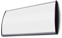 INFORMATIEBORD OFFICE CURVED A5 ZILVER