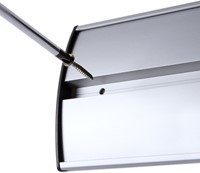 INFORMATIEBORD OFFICE CURVED A5 ZILVER-1
