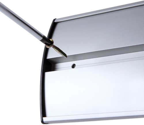 INFORMATIEBORD OFFICE CURVED A5 ZILVER-1