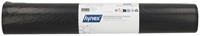 AFVALZAK HYNEX 60X80CM LDPE RECYCLED T40 60L ZWART ROL À 20 STUKS