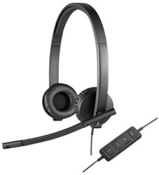 HEADSET LOGITECH H570E ON-EAR ZWART