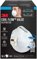 STOFMASKER 3M VOOR SCHUREN 8822 FFP2 MET VENTIEL 10 STUKS