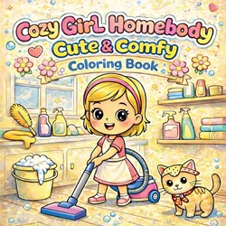 KLEURBOEK COZY GIRL HOMEBODY CUTE & COMFY