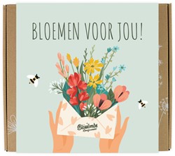 GIFTBOX BLOSSOMBS BLOEMEN VOOR JOU BOX À 9 ZAADBOMMETJES