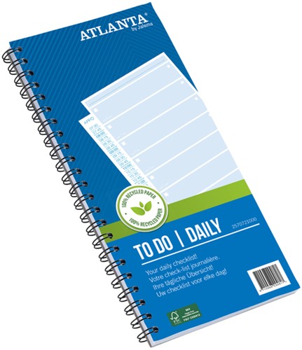 THINGS TO DO DJOIS ATLANTA RECYCLED PAPIER TODAY 140X297MM 125VEL 70GR BLAUW