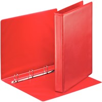 PRESENTATIERINGBAND ESSELTE ESSENTIALS PANORAMA A4 4-RINGS D-MECHANIEK 25MM ROOD