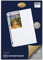 FOTOTAS MULTO A4 23-GAATS 4-VAKS 10X15CM PP TRANSPARANT 10 STUKS