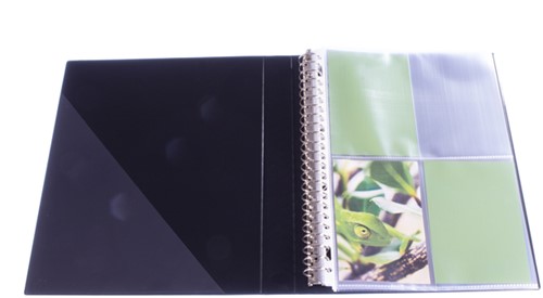 FOTOTAS MULTO A4 23-GAATS 4-VAKS 10X15CM PP TRANSPARANT 10 STUKS-2