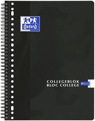 COLLEGEBLOK OXFORD SCHOOL A4+ LIJN 23-GAATS 160 PAGINA'S 80GR ZWART