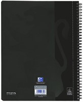 COLLEGEBLOK OXFORD A4+ LIJN 4-GAATS 180 PAGINA'S 80GR ZWART-2