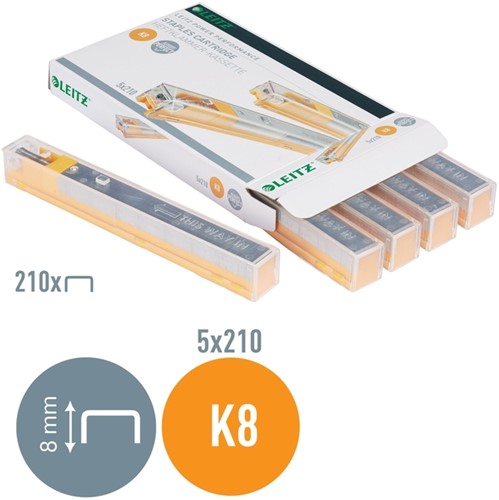 NIETEN LEITZ CASSETTE K8 26/8 VERZINKT 1050 STUKS-6
